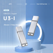 ORICO 256GB Type-C USB3.2 Gen1 USB Flash Drive, Read 260MB/s, Write 50MB/s (Silver)