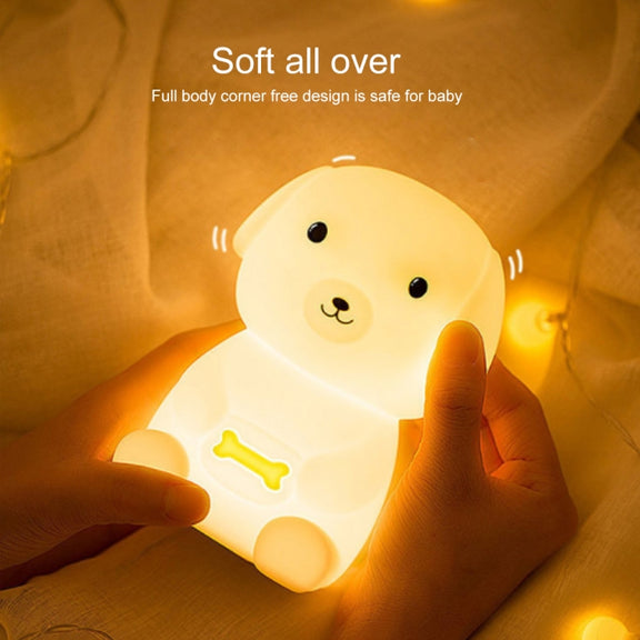 LED Colorful Silicone Sensor Night Light, Specification:Warm Light + Colorful