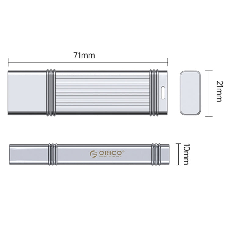 ORICO USB Solid State Flash Drive, Read: 520MB/s, Write: 450MB/s, Memory:128GB, Port:USB-A(Silver)