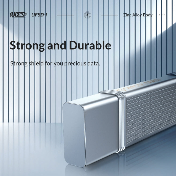 ORICO USB Solid State Flash Drive, Read: 520MB/s, Write: 450MB/s, Memory:128GB, Port:USB-A(Silver)