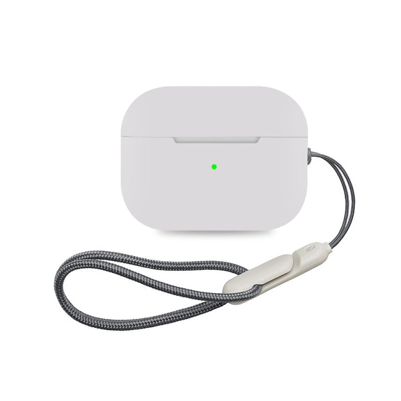 For AirPods Pro 2 Earphone Silicone Protective Case(Light Grey)