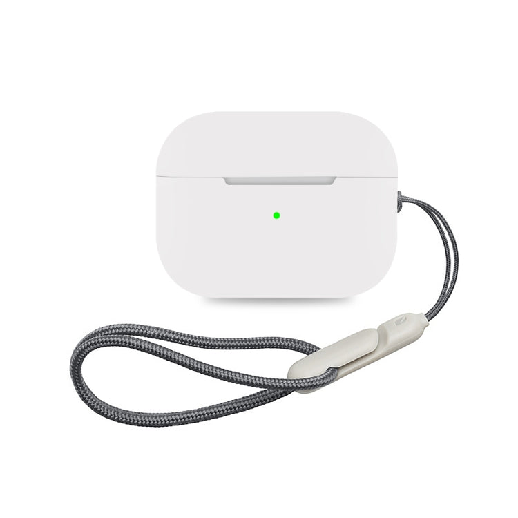 For AirPods Pro 2 Earphone Silicone Protective Case(White)
