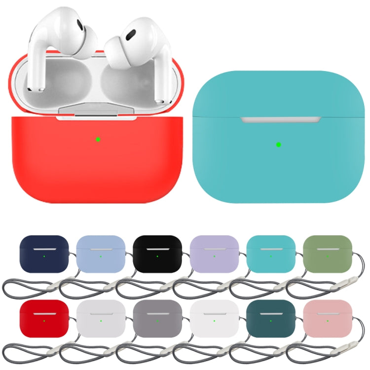 For AirPods Pro 2 Earphone Silicone Protective Case(Red)