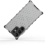 For Samsung Galaxy S23 Ultra 5G Shockproof Honeycomb PC + TPU Protective Phone Case(White)
