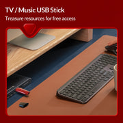 ORCIO USB2.0 U Disk Drive, Read: 10MB/s, Write: 3MB/s, Memory:8G(Red)