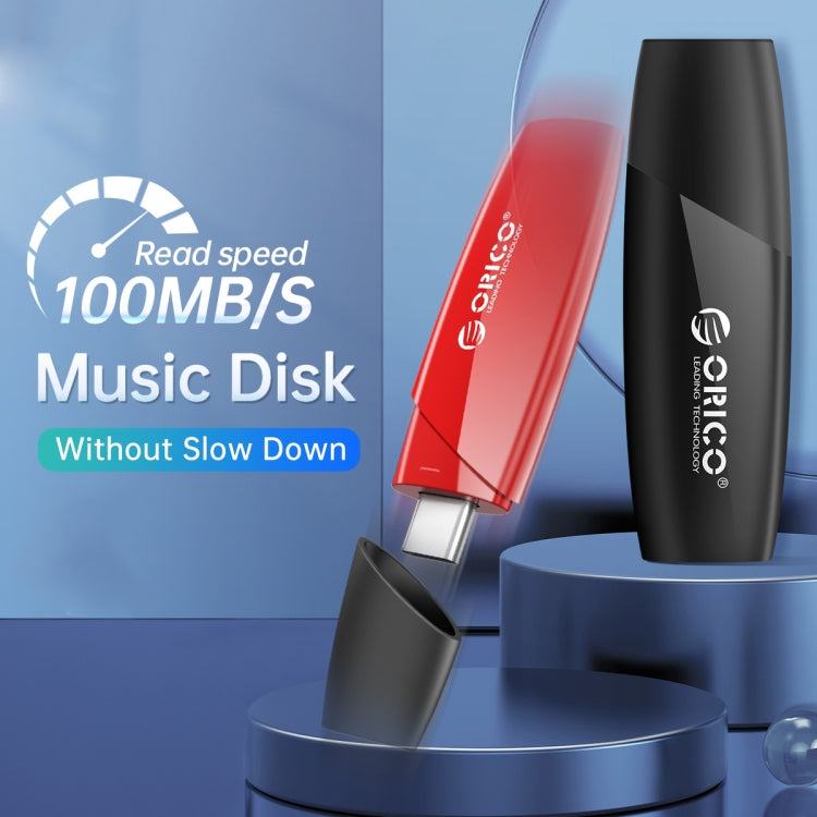 ORCIO USB3.0 U Disk Drive, Read: 100MB/s, Write: 15MB/s, Memory:32GB, Port:USB-A(Black)
