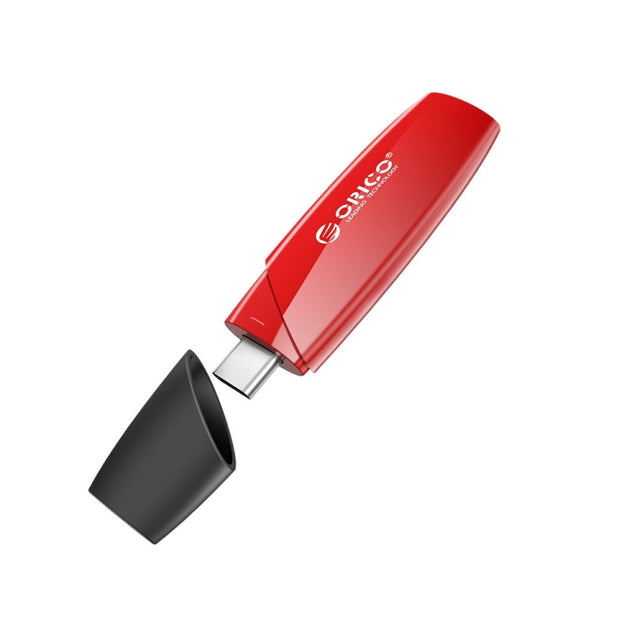 ORCIO USB3.0 U Disk Drive, Read: 100MB/s, Write: 15MB/s, Memory:128GB, Port:Type-C(Red)