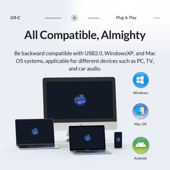 ORICO USB Flash Drive, Read: 100MB/s, Write: 50MB/s, Memory:32GB, Port:USB-A(Silver)