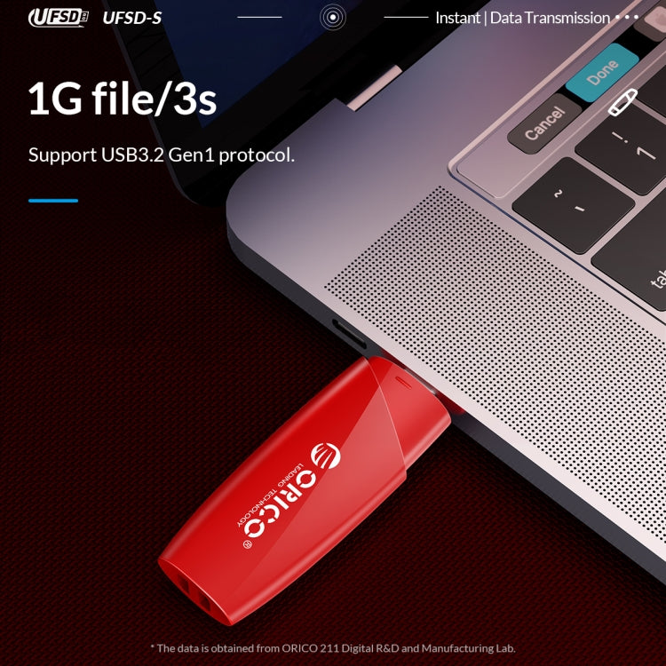 ORICO UFS Flash Drive, Read: 450MB/s, Write: 350MB/s, Memory:64GB, Port:USB-A(Red)