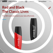 ORICO USB Solid State Flash Drive, Read: 520MB/s, Write: 450MB/s, Memory:128GB, Port:USB-A(Black)