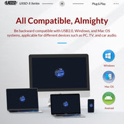 ORICO USB Solid State Flash Drive, Read: 520MB/s, Write: 450MB/s, Memory:128GB, Port:USB-A(Black)
