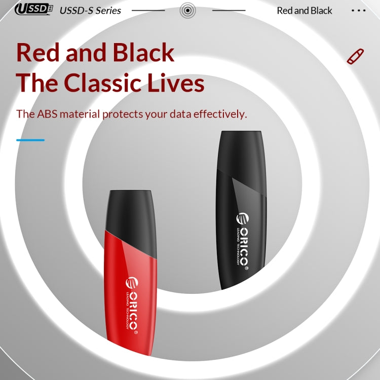 ORICO USB Solid State Flash Drive, Read: 520MB/s, Write: 450MB/s, Memory:512GB, Port:USB-A(Red)