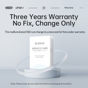 ORICO UFS Flash Drive, Read: 411MB/s, Write: 350MB/s, Memory:128GB, Port:USB-A(Silver)