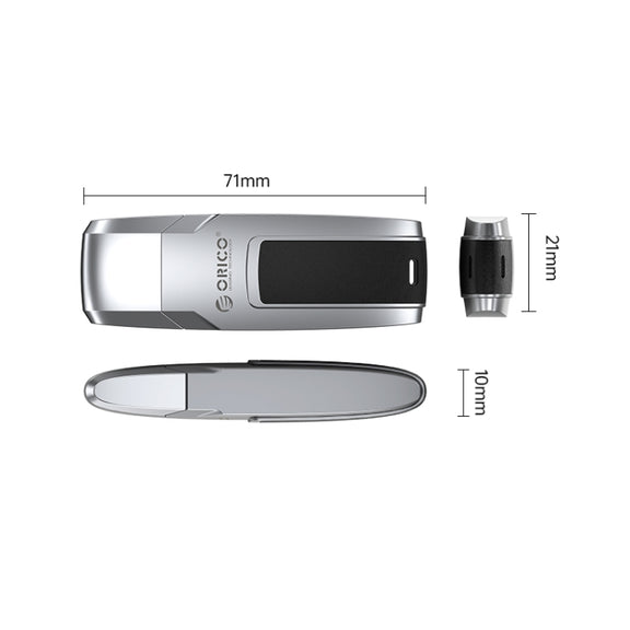 ORICO USB Solid State Flash Drive, Read: 520MB/s, Write: 450MB/s, Memory:128GB, Port:USB-A(Silver)