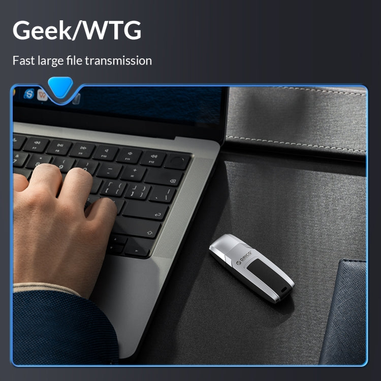 ORICO USB Solid State Flash Drive, Read: 520MB/s, Write: 450MB/s, Memory:1TB, Port:USB-A(Silver)