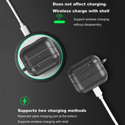 For AirPods 3 Carbon Fiber Texture Anti-fall Earphone Protective Case(Black)
