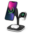 YM-UD22 15W 5 in 1 Magnetic Wireless Charger with Stand Function(Black) - Wireless Charger by PMC TechLife | Online Shopping South Africa | PMC TechLife | Buy Now Pay Later Mobicred