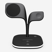 YM-UD22 15W 5 in 1 Magnetic Wireless Charger with Stand Function(Black)