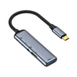 Y003 5 in 1 USB-C/Type-C to USB3.1+USB2.0+Dual USB-C/Type-C+3.5mm Audio Interface Multifunctional Adapter - USB HUB by PMC TechLife | Online Shopping South Africa | PMC TechLife | Buy Now Pay Later Mobicred
