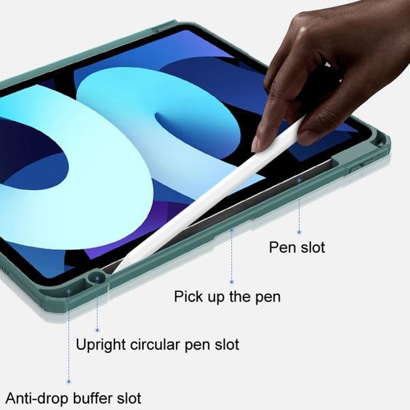 For iPad 2025 / 2022 Mutural Pinyue Series Smart Leather Tablet Case(Blue)