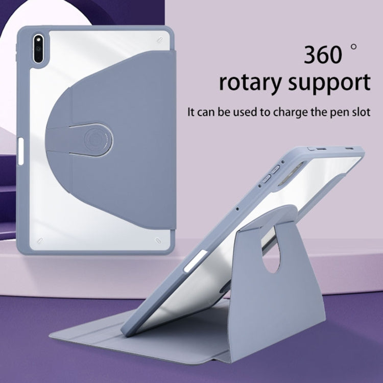 For Huawei MatePad Paper 10.3 Acrylic 360 Degree Rotation Holder Tablet Leather Case(Grey)