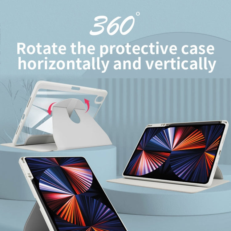 For OPPO Pad 11 2022 Acrylic 360 Degree Rotation Holder Tablet Leather Case(Purple)