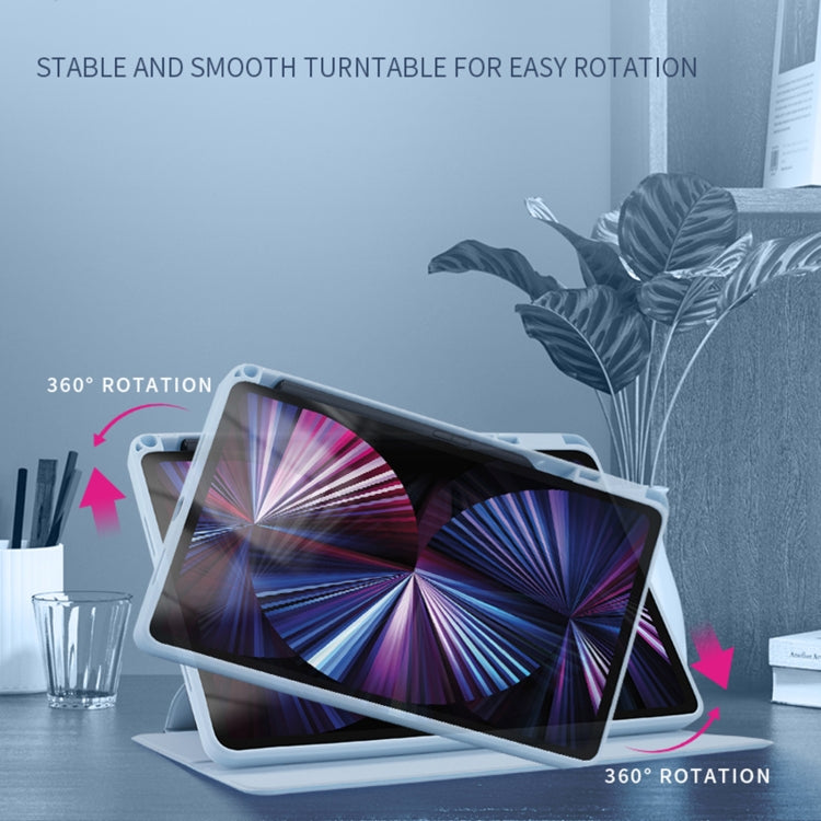 For Honor Tablet V7 Pro Acrylic 360 Degree Rotation Holder Tablet Leather Case(Grey)