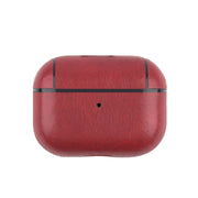 For AirPods Pro 2 Wireless Earphone Leather Shockproof Protective Case(Red)