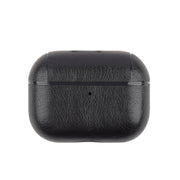 For AirPods Pro 2 Wireless Earphone Leather Shockproof Protective Case(Black)