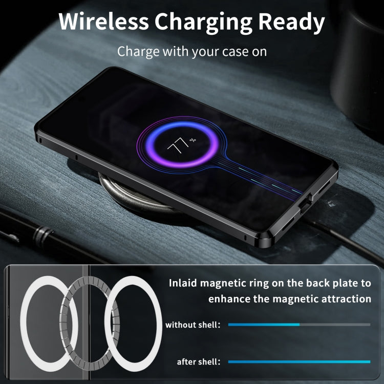 For Google Pixel 8a MagSafe Magnetic Frosted Metal Phone Case(Black)
