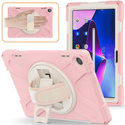 For Lenovo Tab M10 10.1 3rd Gen Silicone + PC Protective Tablet Case(Cherry Blossom Pink)