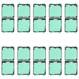 For Samsung Galaxy Z Flip SM-F700 10pcs Back Housing Cover Adhesive - free shipping - PMc TechLife - Order now!
