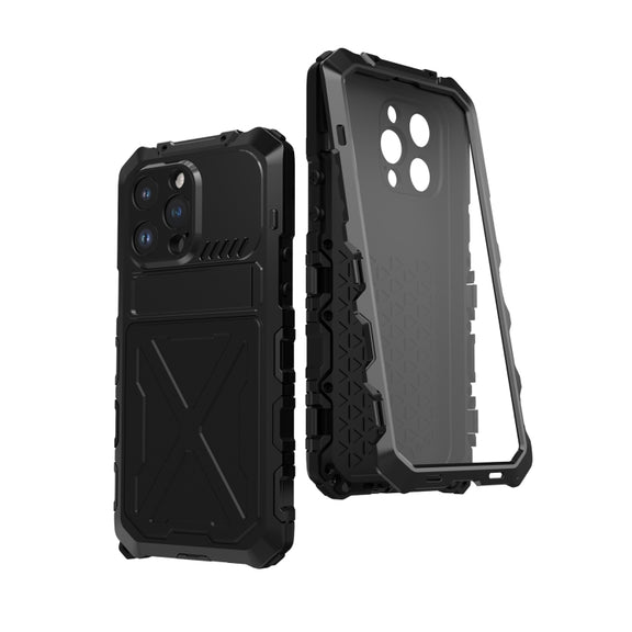 For iPhone 14 Pro Max R-JUST Life Water-resistant Dustproof Shockproof Phone Case(Black)