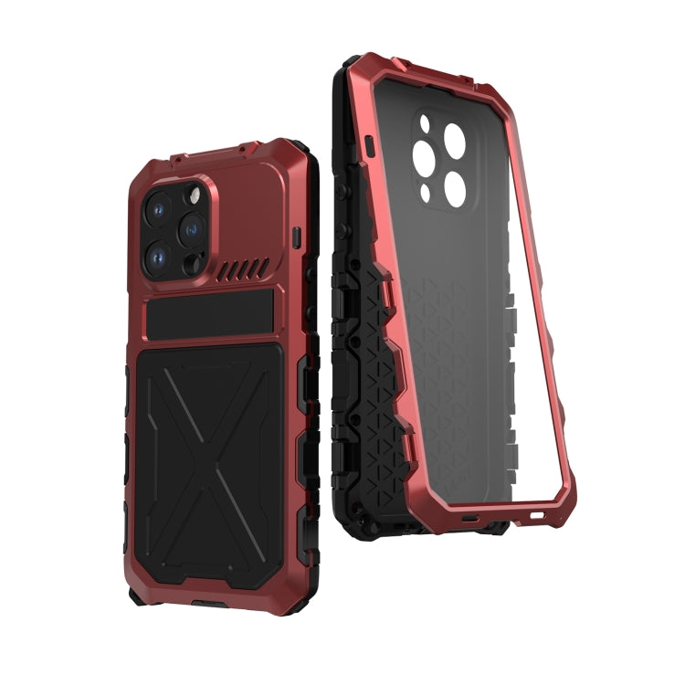 For iPhone 14 Pro R-JUST Life Water-resistant Dustproof Shockproof Phone Case(Red)