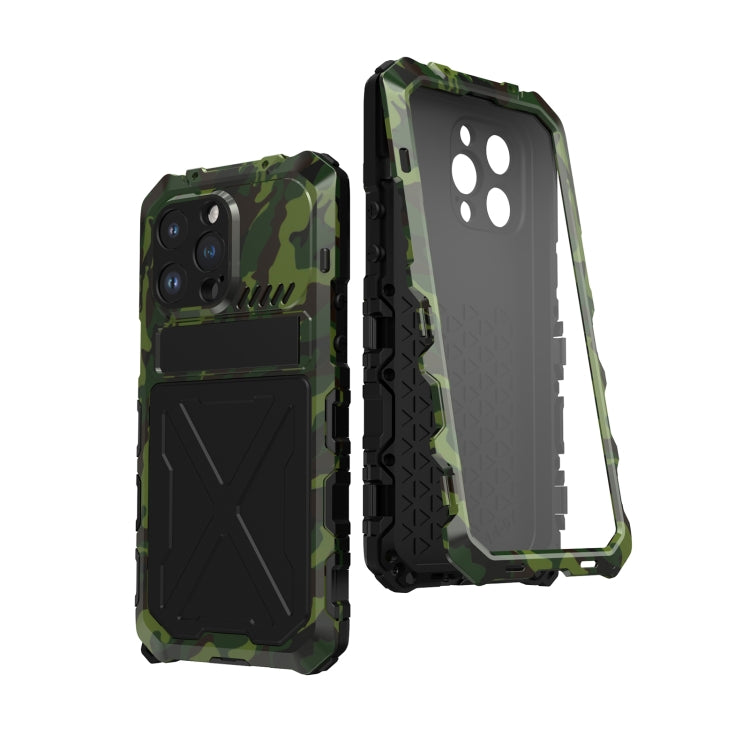 For iPhone 14 Pro R-JUST Life Water-resistant Dustproof Shockproof Phone Case(Green)