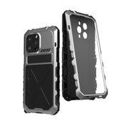 For iPhone 14 Pro R-JUST Life Water-resistant Dustproof Shockproof Phone Case(Silver)