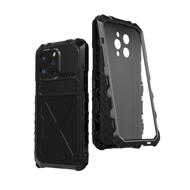 For iPhone 14 R-JUST Life Water-resistant Dustproof Shockproof Phone Case(Black)
