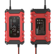 FOXSUR 6A 12V Motorcycle / Car Smart Battery Charger, Plug Type:UK Plug(Red)