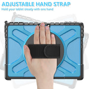 For MicroSoft Surface Pro 9 / 10 / 11 Rotatable Kickstand Grip Shockproof Tablet Case(Blue)