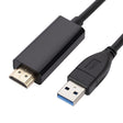 USB3.0 to HDMI Conversion Cable, Length 1.8m(Black) - Cable by PMC TechLife | Online Shopping South Africa | PMC TechLife | Buy Now Pay Later Mobicred