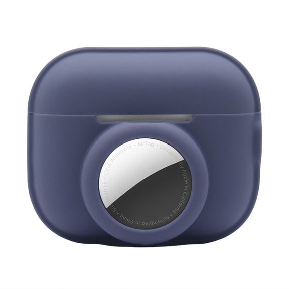 For AirPods Pro 2 / AirTag 2 in 1 Shockproof Full Coverage Silicone Protective Case(Royal Blue)