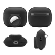 For AirPods Pro 2 / AirTag 2 in 1 Shockproof Full Coverage Silicone Protective Case(Wine Red)