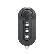 For Fiat 3 Button Folding Car Key Case Remote Control Shell SIP22, Style:White Switch Trunk Button
