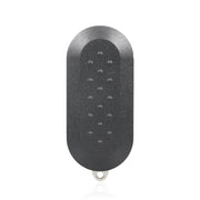 For Fiat 3 Button Folding Car Key Case Remote Control Shell SIP22, Style:White Switch Trunk Button