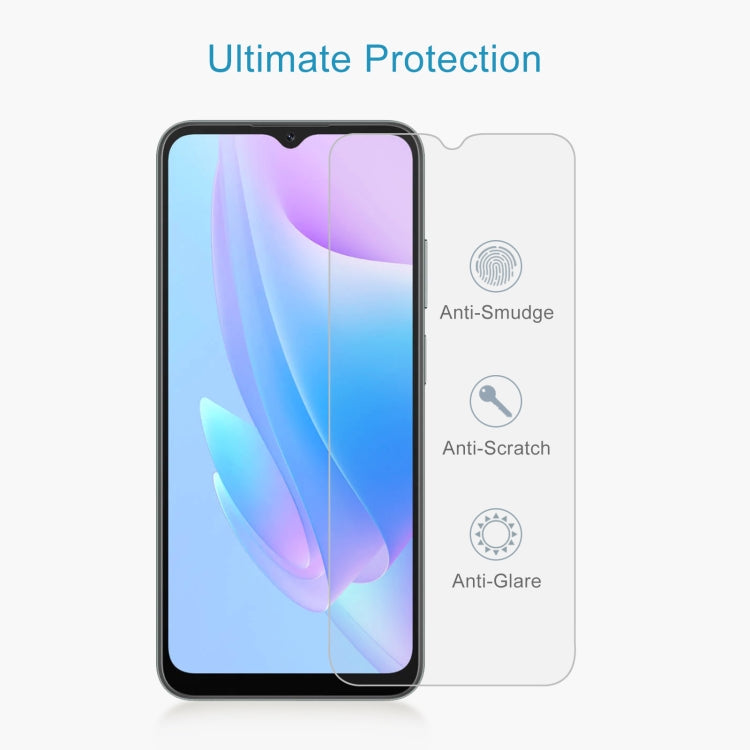 For Blackview A52 50 PCS 0.26mm 9H 2.5D Tempered Glass Film