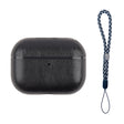 For AirPods Pro 2 Wireless Earphone Leather Shockproof Protective Case with Lanyard(Black) - For AirPods Pro 2 by PMC Jewellery | Online Shopping South Africa | PMC Jewellery | Buy Now Pay Later Mobicred