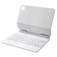 For iPad Pro 12.9 inch 2021/2020/2018 P129 Bluetooth Keyboard Leather Case with Touch Pad(White) - free shipping - PMC TechLife - Order now!