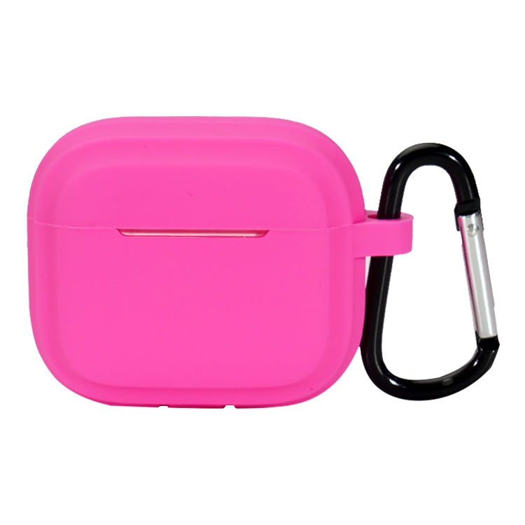 For AirPods Pro 2 Striped Shockproof Earphone Case(Rose Red)