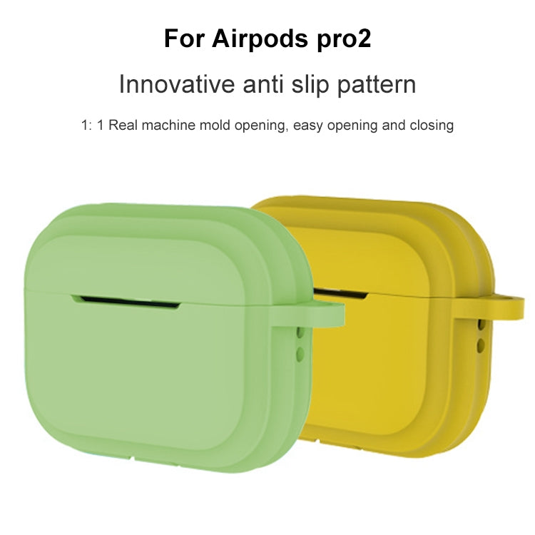 For AirPods Pro 2 Striped Shockproof Earphone Case(Brown)