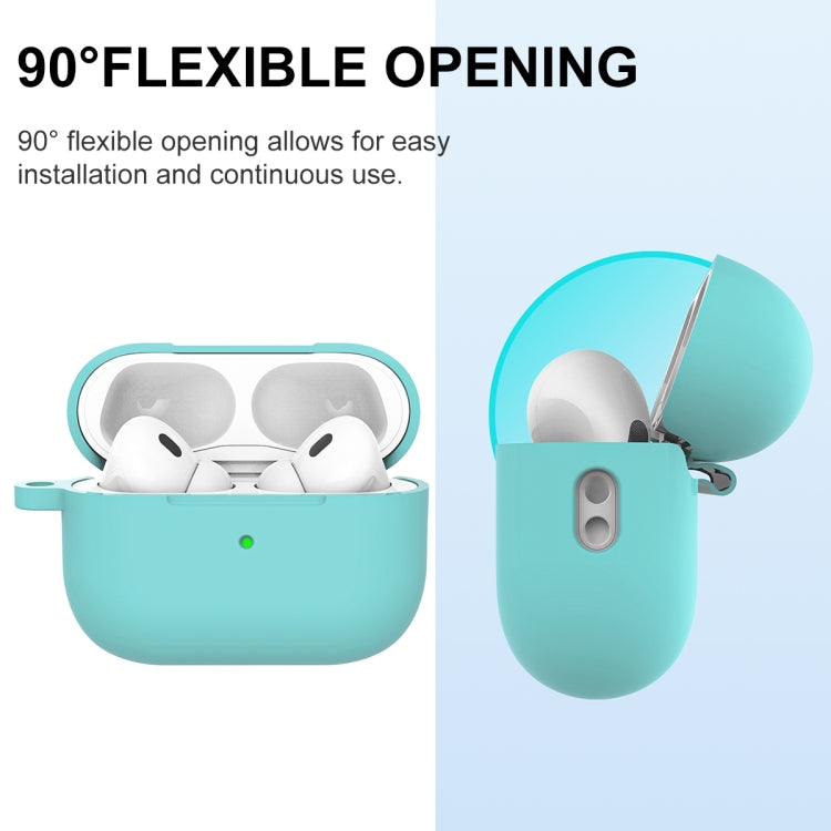 For AirPods Pro 2 Thickened One-piece Shockproof Earphone Case(Gem Green)